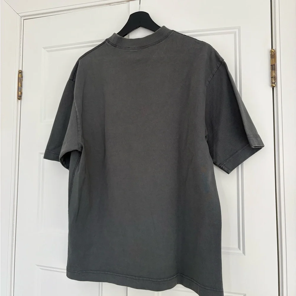 ACNE STUDIOS  Gray Men's Casual Cotton Logo T-Shirt size extra small - Picture 10 of 10